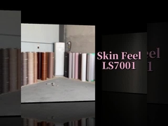 Pannello da parete in PVC in legno di rivestimento per interni Decorazione di interni Bambù Carbone di legno SkinTexture Pannello da parete