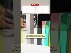 5mm Prodotto di vendita calda Specchio PET Pannello a parete impermeabile Bambù Carbone di legno Rivestimento