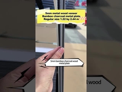 PVC Decorazione Bambù Carbone di legno Tavola da parete metallica di alta densità Pannelli da parete interni