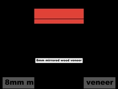 Pannelli murali a specchio PVC Bambù Carbone di legna Pannelli murali a prova di umidità