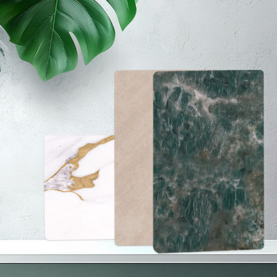 Carta di marmo personalizzata Bambù Carbone di legno Veneer per la decorazione degli interni Tavola PVC impermeabile