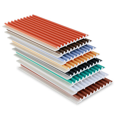 Qualità  Factory Customized Fireproof PVC Co-Extruded Small Round Board Wall Panels Fabbrica