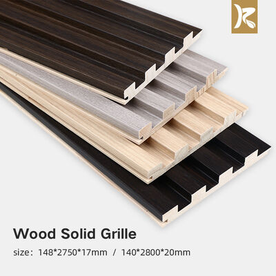 Qualità  Environmental Protection Wall Panel Wood Grille Groove Solid Wood Wall Panel Fabbrica