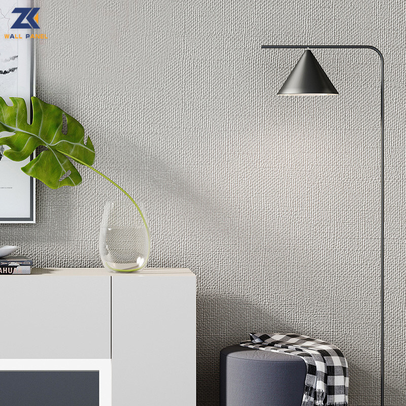 l'ampio tessuto di legno del carbone del bambù dell'impiallacciatura di 1.22m struttura i pannelli di parete della cucina del PVC 3D