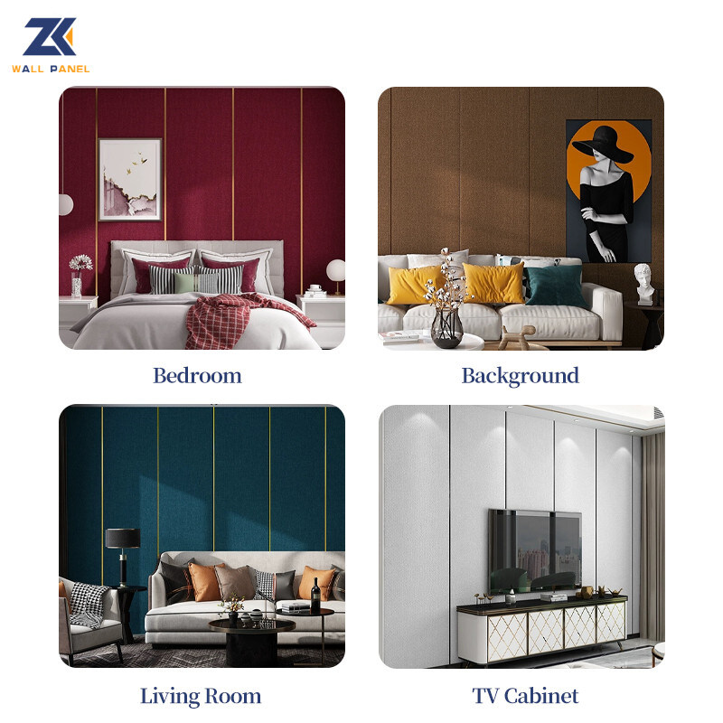 l'ampio tessuto di legno del carbone del bambù dell'impiallacciatura di 1.22m struttura i pannelli di parete della cucina del PVC 3D