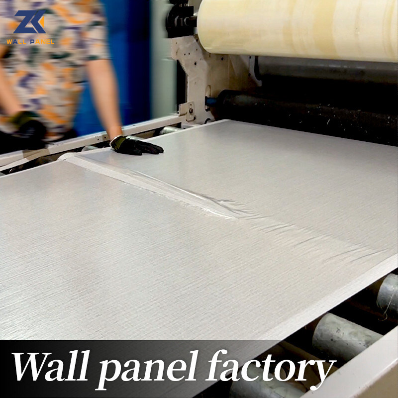 l'ampio tessuto di legno del carbone del bambù dell'impiallacciatura di 1.22m struttura i pannelli di parete della cucina del PVC 3D