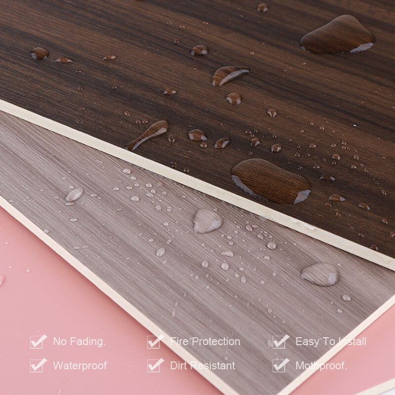 Incorniciatura di bambù della parete della fibra del PVC del grano di legno decorativo a prova di fuoco amichevole di Eco