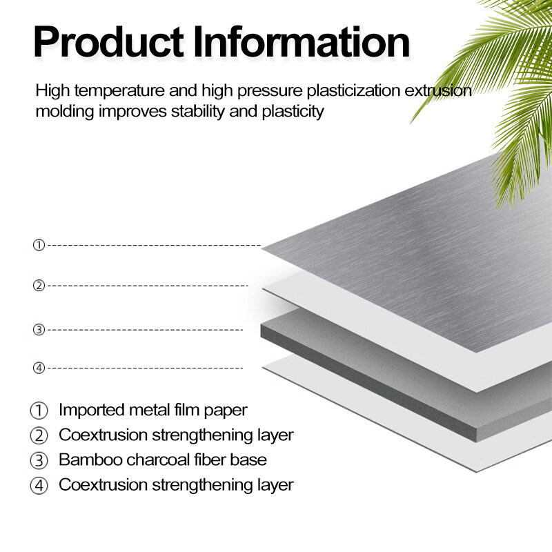 Decorazione d'interni Infissi di legno metallo Infissi per pareti Ambiente Bambù Carbone di legno Infissi per legno