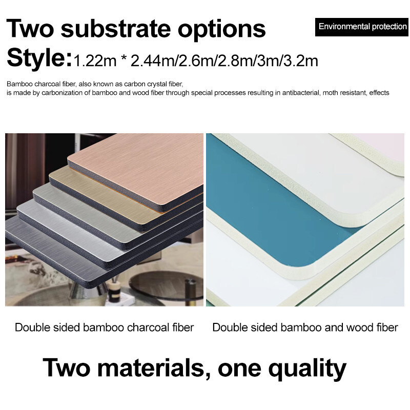 Decorazione d'interni Infissi di legno metallo Infissi per pareti Ambiente Bambù Carbone di legno Infissi per legno