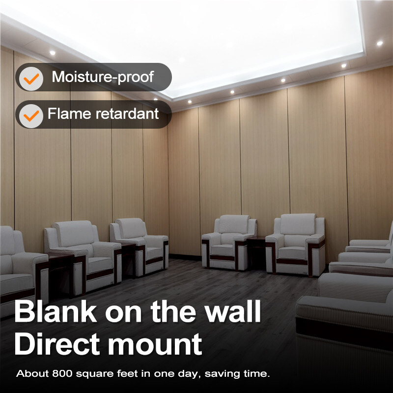 Pannello da parete in PVC a grano di legno 5 mm Flessibile in bambù carbone decorativo