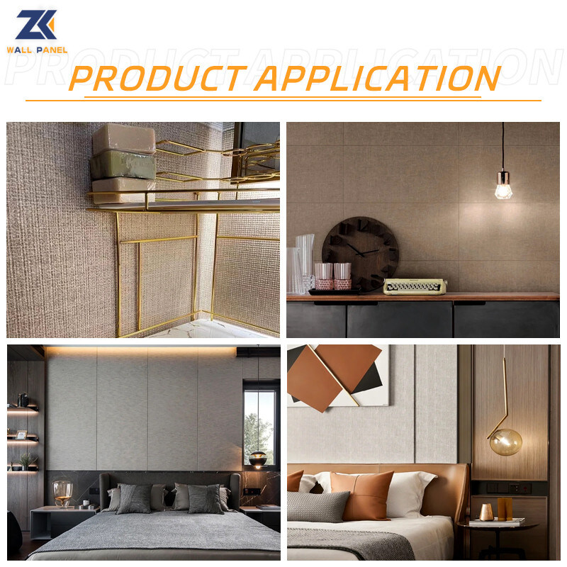 Prodotti caldi Decorazione d'interni Pannello murale impermeabile in tessuto di carbone di legna di bambù