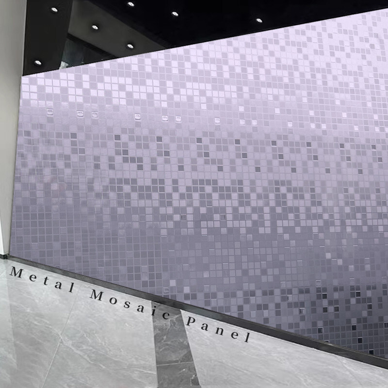 Decorazione muraria in mosaico PET Pannello murario in bambù Fibra di carbone di legno