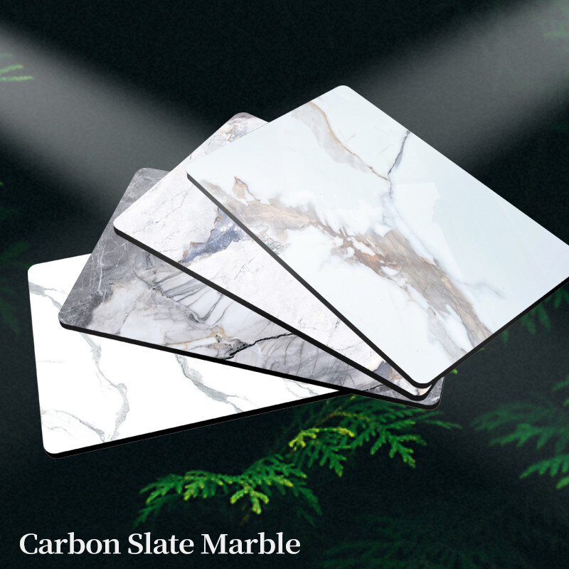 Panelli di marmo di bambù di legno di carbone di legno di veneer Panelli di marmo per pareti decorative interne