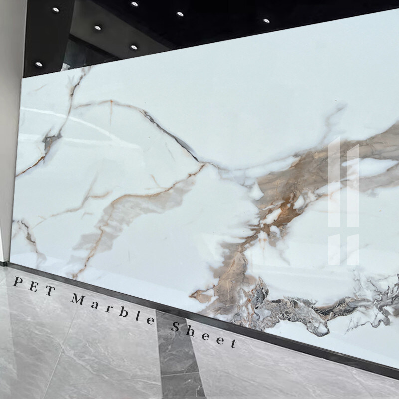 Panelli di marmo di bambù di legno di carbone di legno di veneer Panelli di marmo per pareti decorative interne