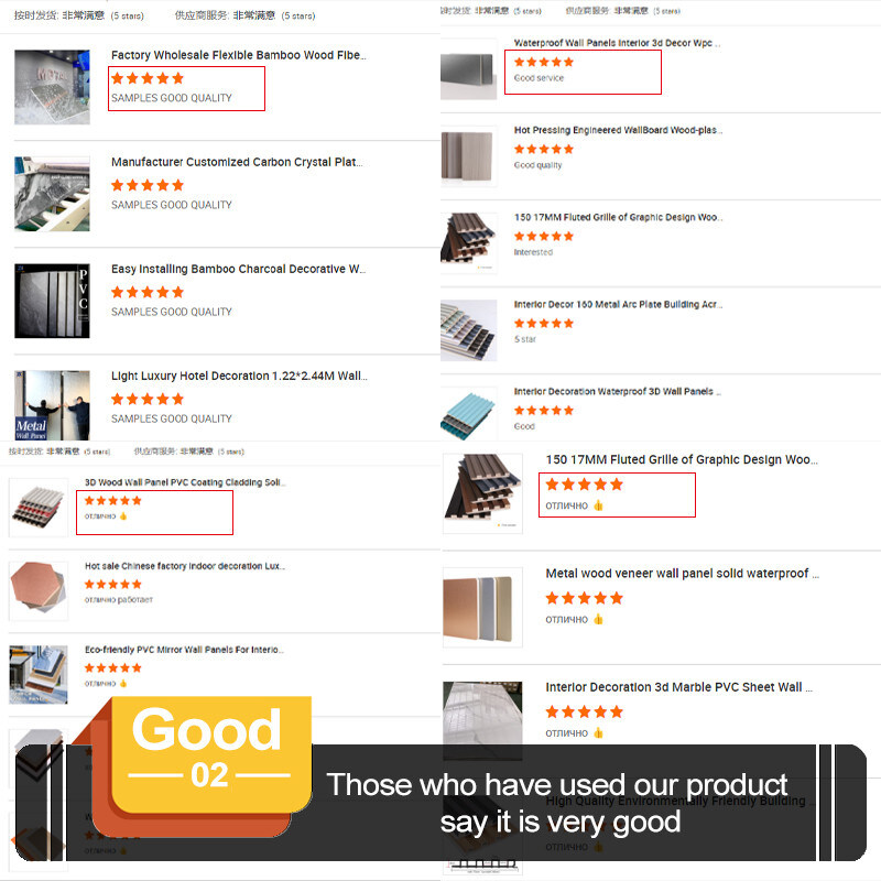 Modello minimalista ad alta densità pannello di parete in legno in fibra di bambù