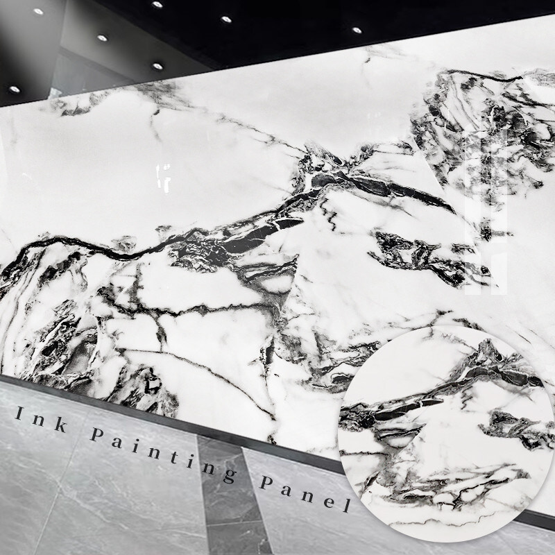 Decorazione d'interni Pannelli murari in marmo Co-estruso Bambù Carbone di legno Finitura