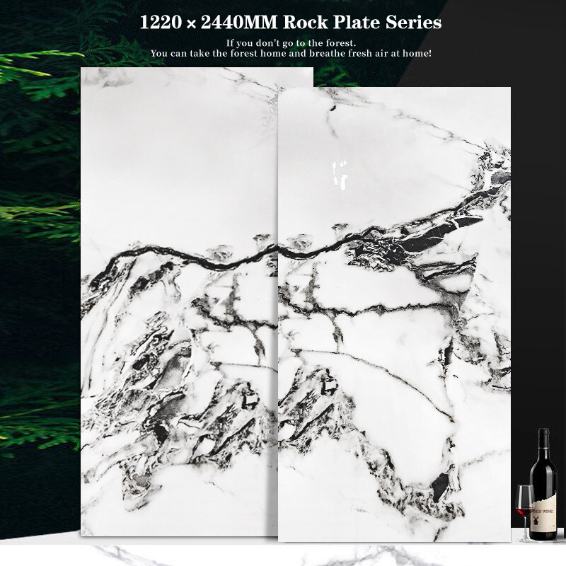 Decorazione d'interni Pannelli murari in marmo Co-estruso Bambù Carbone di legno Finitura