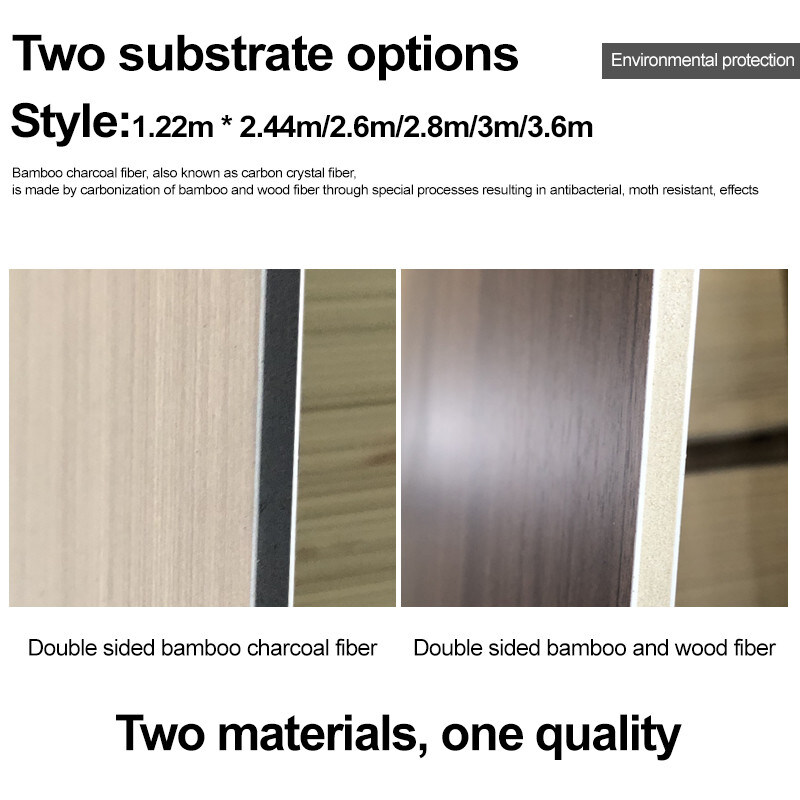 Infissi a prova d'umidità di bambù di carbone di legno per la decorazione moderna di lusso