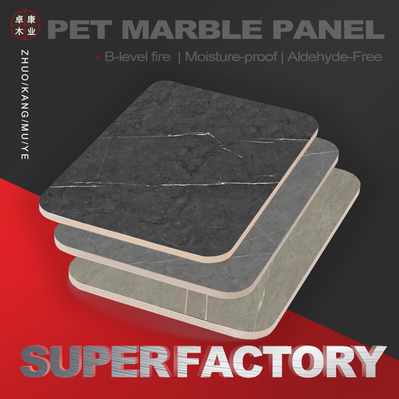 Pannelli di marmo in PVC di dimensioni personalizzate pannelli di parete in bambù in carbone con profilati metallici