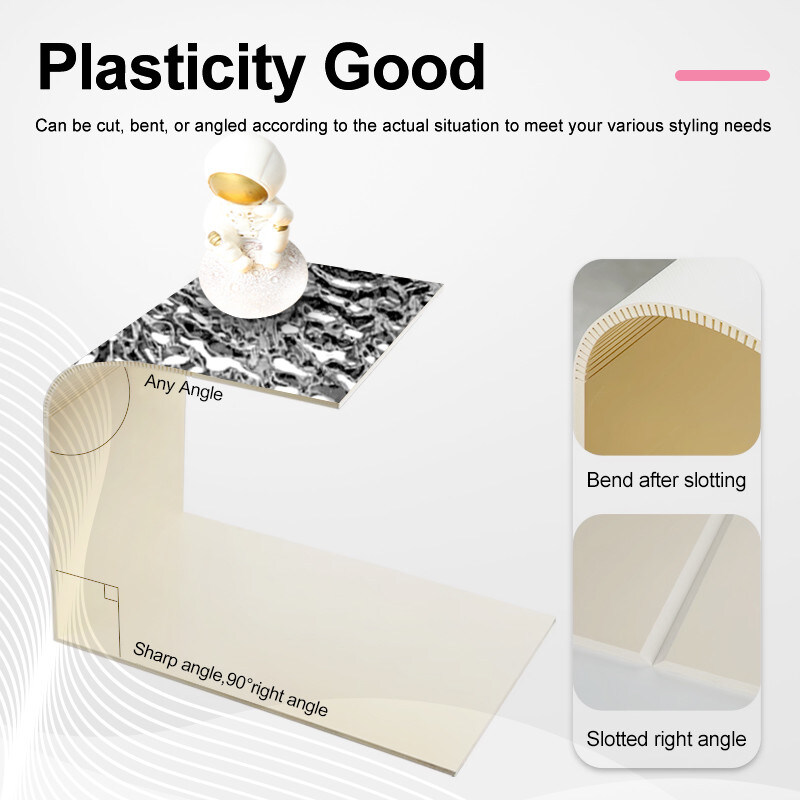 Lussureggiante 3d Acqua Ripple Carbone di legno Tavola di fabbrica Fornitura di Carbonio Piastra cristallina Pannello da parete