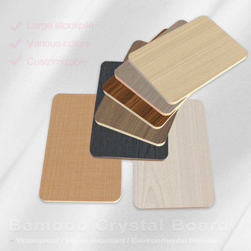 Pannello di parete in PVC da 8 mm, decorativo, ignifugo, rivestimento in legno, fibra di bambù, pannello di parete senza cuciture
