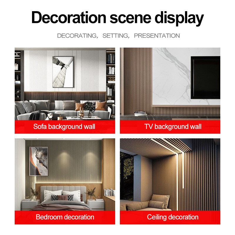 Interni decorativi pannelli da parete in WPC pannello da griglia in legno massello 3D