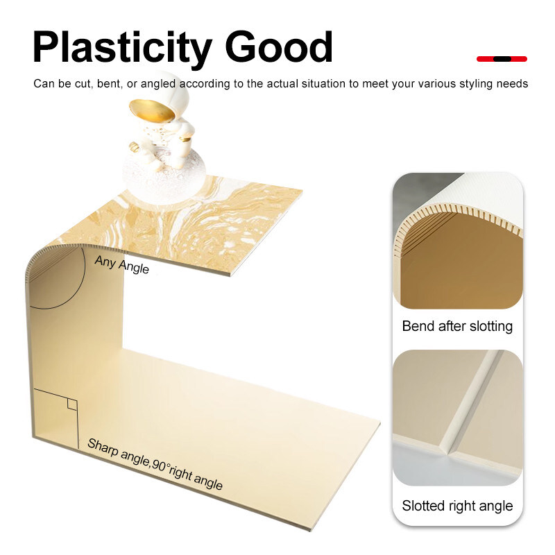 Moderno Attraente 5MM Alto Gloss Parete pannello di marmo per interni PVC lamiera di marmo