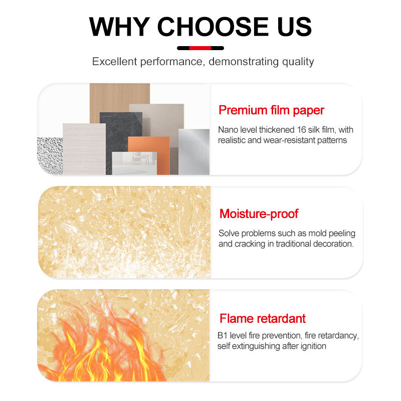 Moderno Attraente 5MM Alto Gloss Parete pannello di marmo per interni PVC lamiera di marmo