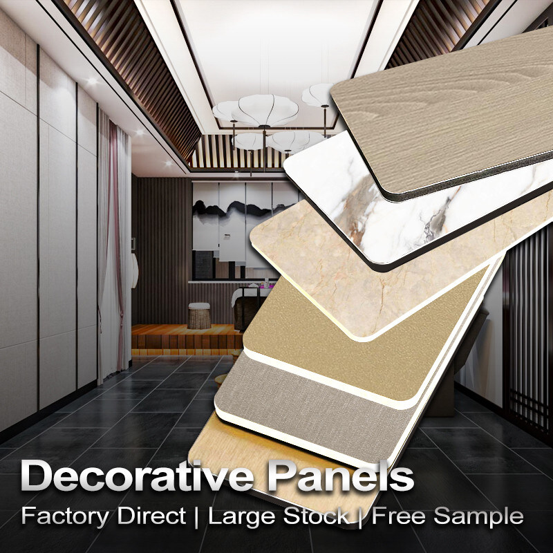 Moderni pannelli murali in fibra di carbonio di bambù da 5 mm per la decorazione degli interni