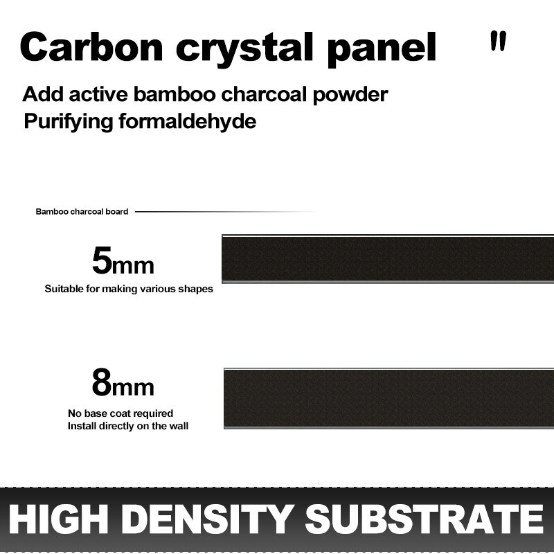 Moderni pannelli murali in fibra di carbonio di bambù da 5 mm per la decorazione degli interni