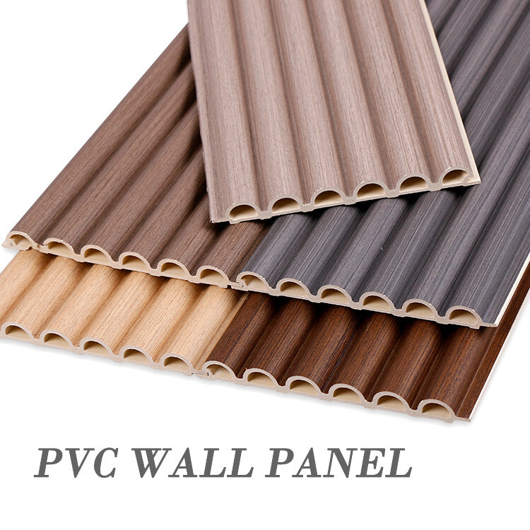 bordo di plastica di legno dell'arco del PVC del pannello di parete della decorazione interna di 15mm