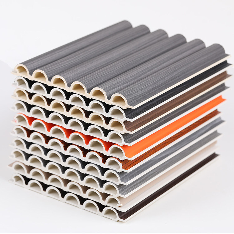 bordo di plastica di legno dell'arco del PVC del pannello di parete della decorazione interna di 15mm