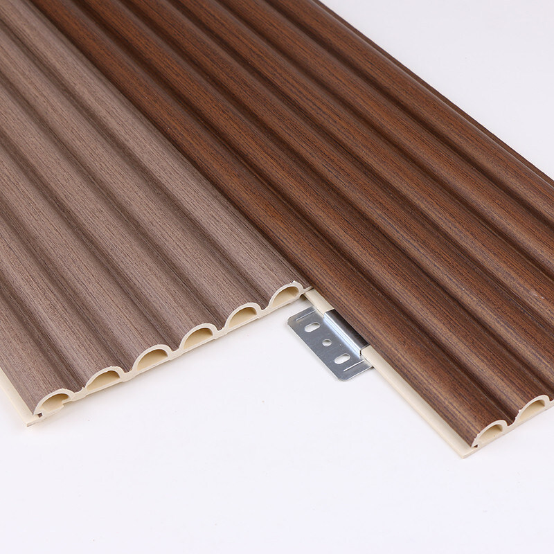 bordo di plastica di legno dell'arco del PVC del pannello di parete della decorazione interna di 15mm
