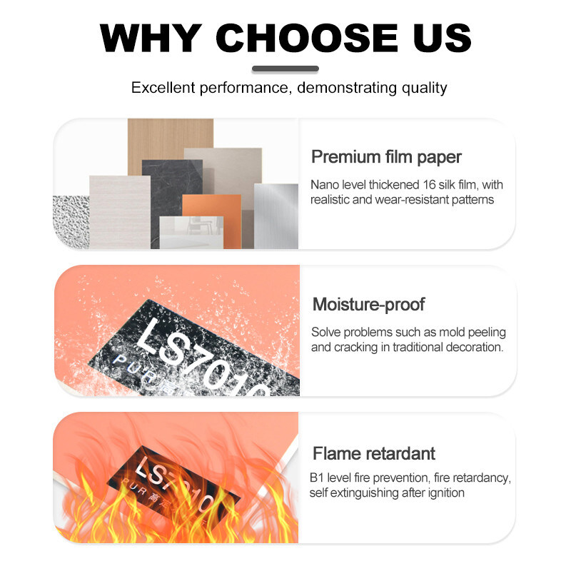 Acque resistenti resistenti al fuoco Bambù Carbone di legno Veneer Interni Decorativo Pareti