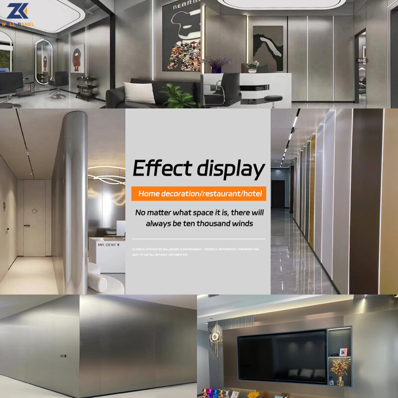 Pannelli di parete insonorizzati impermeabili dell'impiallacciatura di legno di metallo di simulazione della decorazione interna