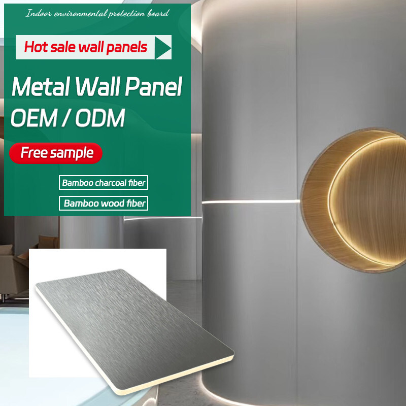 Pannello di parete di legno di bambù flessibile all'ingrosso del PVC del metallo della fibra della fabbrica per uso in KTV