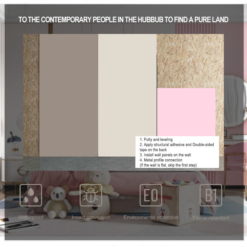 Interni Decorativi Pareti Infissi Legno Carbone di legno Bambù Pelle Sentimento Tavola da Parete