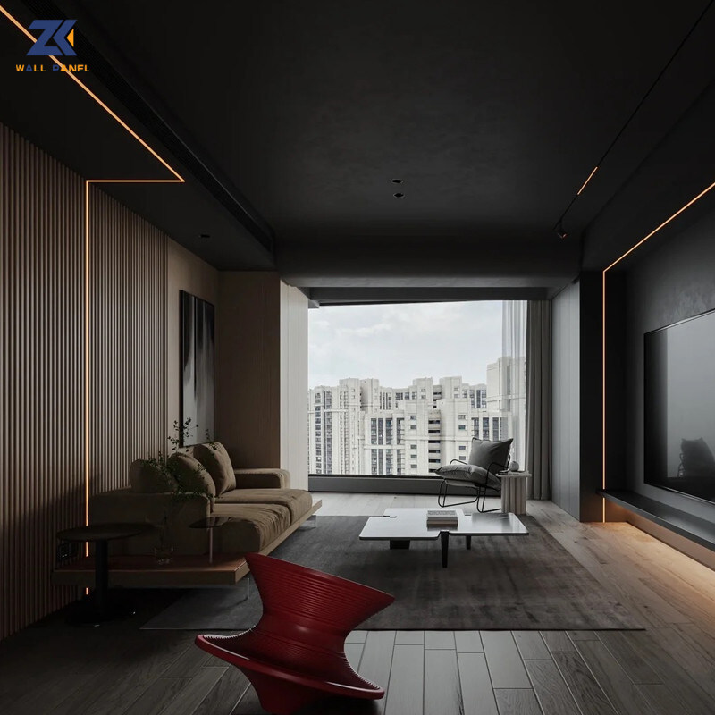 interno decorativo del pannello di parete della fibra del bambù del metallo di 1.22*2.6m