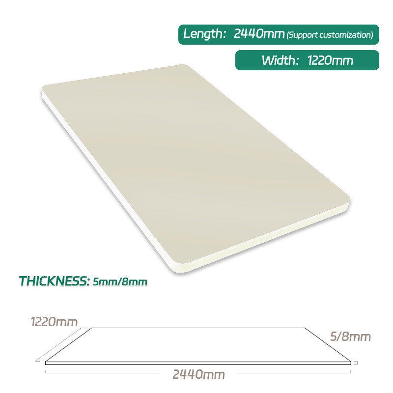 Il pannello di parete di legno di bambù della fibra della decorazione interna da 8 millimetri rende incombustibile l'impiallacciatura di legno ritenente della pelle