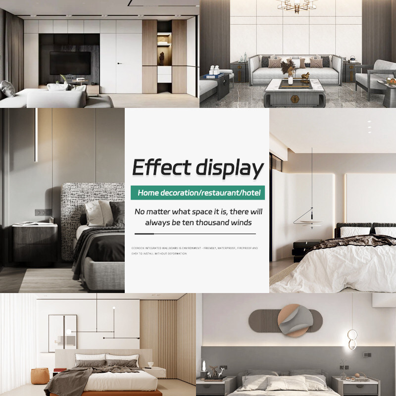 Il pannello di parete di legno di bambù della fibra della decorazione interna da 8 millimetri rende incombustibile l'impiallacciatura di legno ritenente della pelle