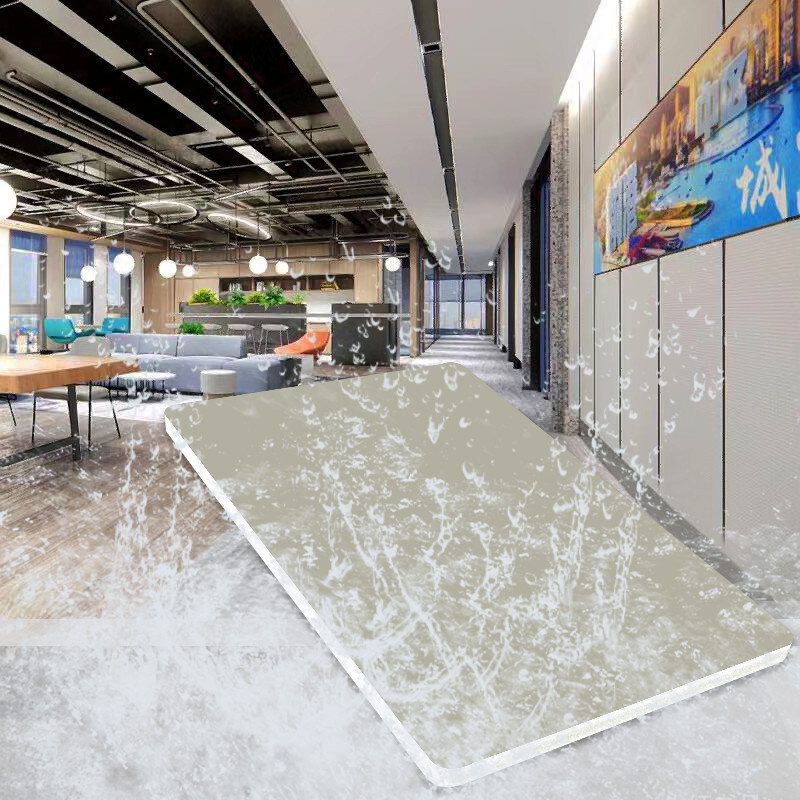 Il pannello di parete di legno di bambù della fibra della decorazione interna da 8 millimetri rende incombustibile l'impiallacciatura di legno ritenente della pelle