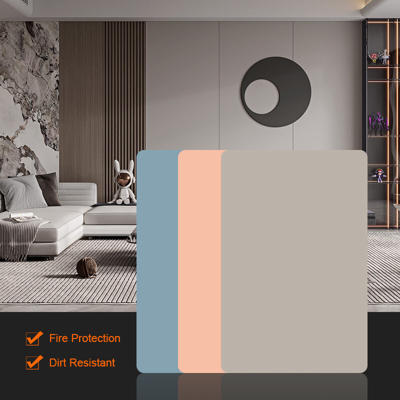 Bambù Carbone di legno Rivestimento PVC Pannelli da parete soffitto Pannello per la sensazione della pelle Decorazione interna Pannello da parete