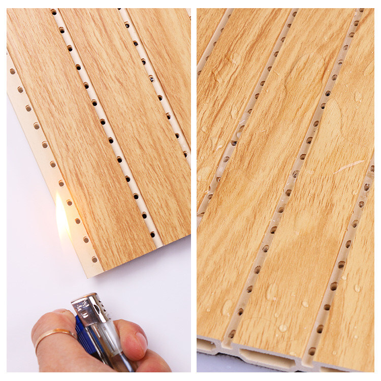 Pannello di parete insonorizzato a prova di fuoco decorativo di WPC 1.22*3m 1.22*2.8m