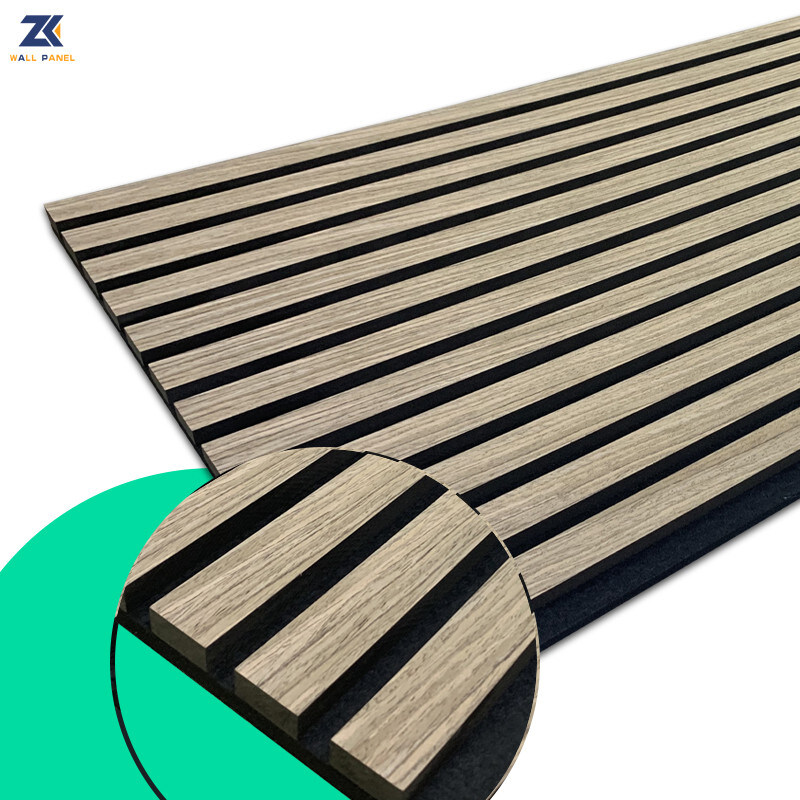 Pannello acustico di legno di legno solido dei materiali della decorazione interna del pannello di vendite dirette della fabbrica