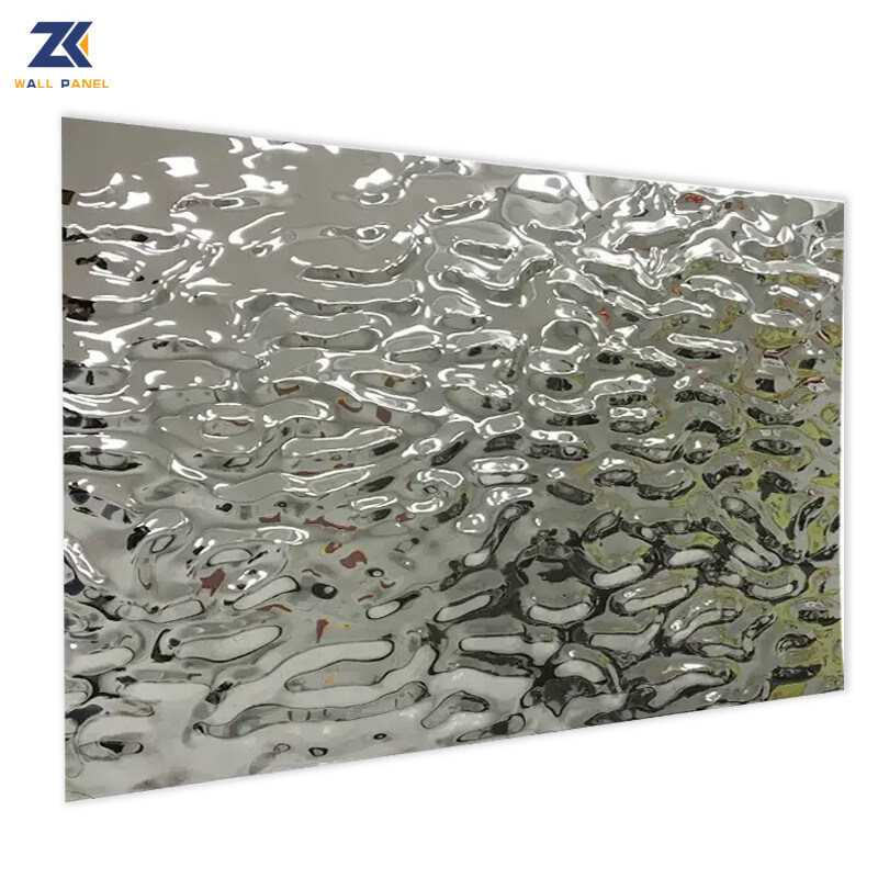 Pannelli di parete di bambù di plastica di legno a prova di fuoco decorativi del carbone dell'ondulazione 3D dell'acqua