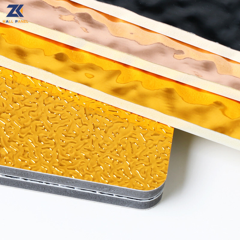 Pannello di parete decorativo interno di parete dell'ondulazione dell'acqua del pannello della facciata ondulata dell'ingresso