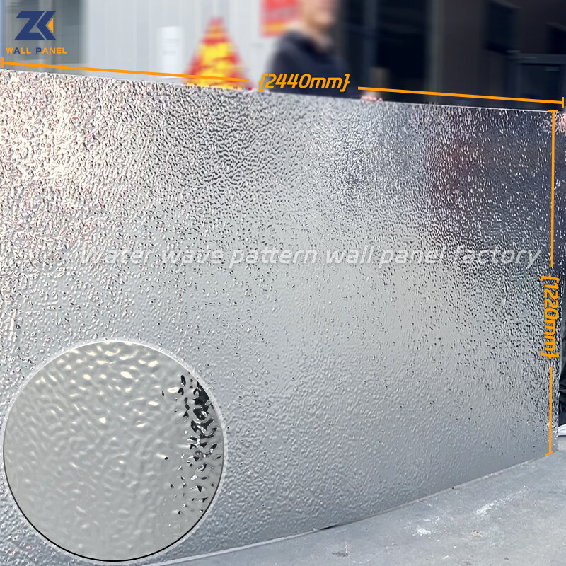 Pannello di parete decorativo interno di parete dell'ondulazione dell'acqua del pannello della facciata ondulata dell'ingresso