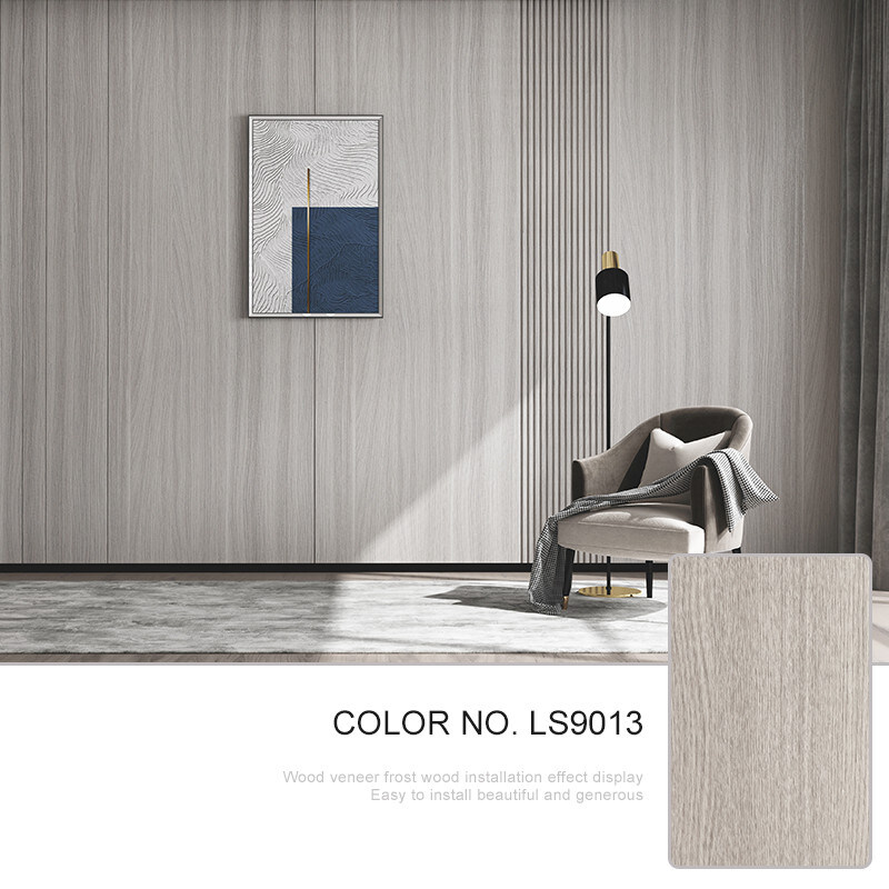 Pannello di parete di lusso moderno dell'impiallacciatura di legno della decorazione interna 5mm 8mm