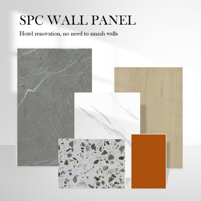 Classe B1 Pietra ignifuga Spc Piastra cristallina composita Piastrella Morden Spc Pannello murario con strato resistente all'usura impermeabile resistente