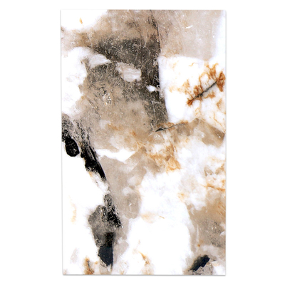 Alto bordo di bambù del carbone dei pannelli di parete del marmo del PVC dell'ANIMALE DOMESTICO di lucentezza del bagno